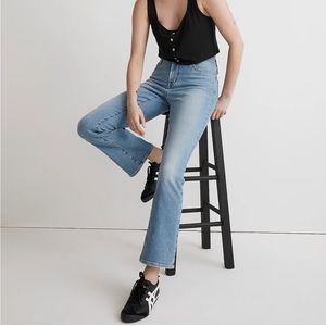 NWT Madewell Kick Out Crop Jeans in Carey Wash in size 26